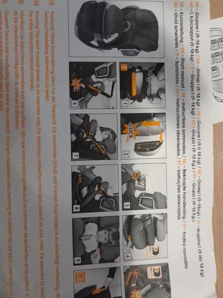 Silla de coche para niñ@s, con isofix
