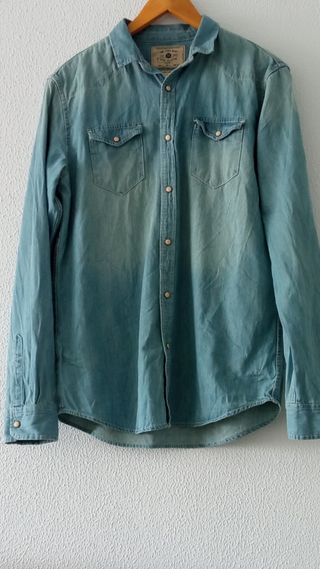 Camisa vaquera hombre Zara 