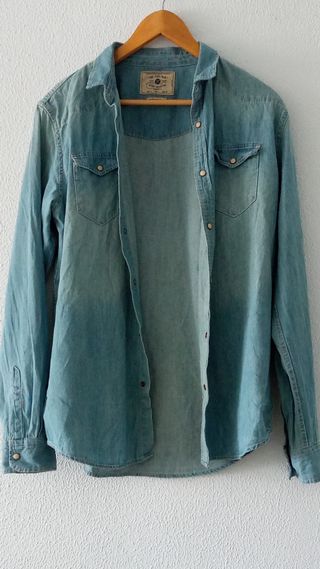 Camisa vaquera hombre Zara 