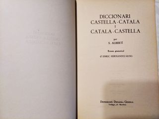 Diccionario Castellà- Català