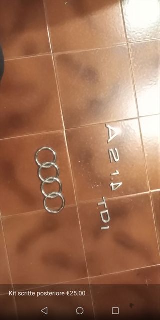 kit scritte posteriore Audi A2