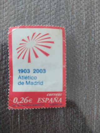 Sello Centenario Atlético de Madrid