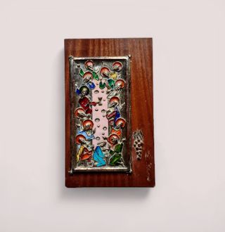 Placa esmalte al fuego atribuida a Modest Morató