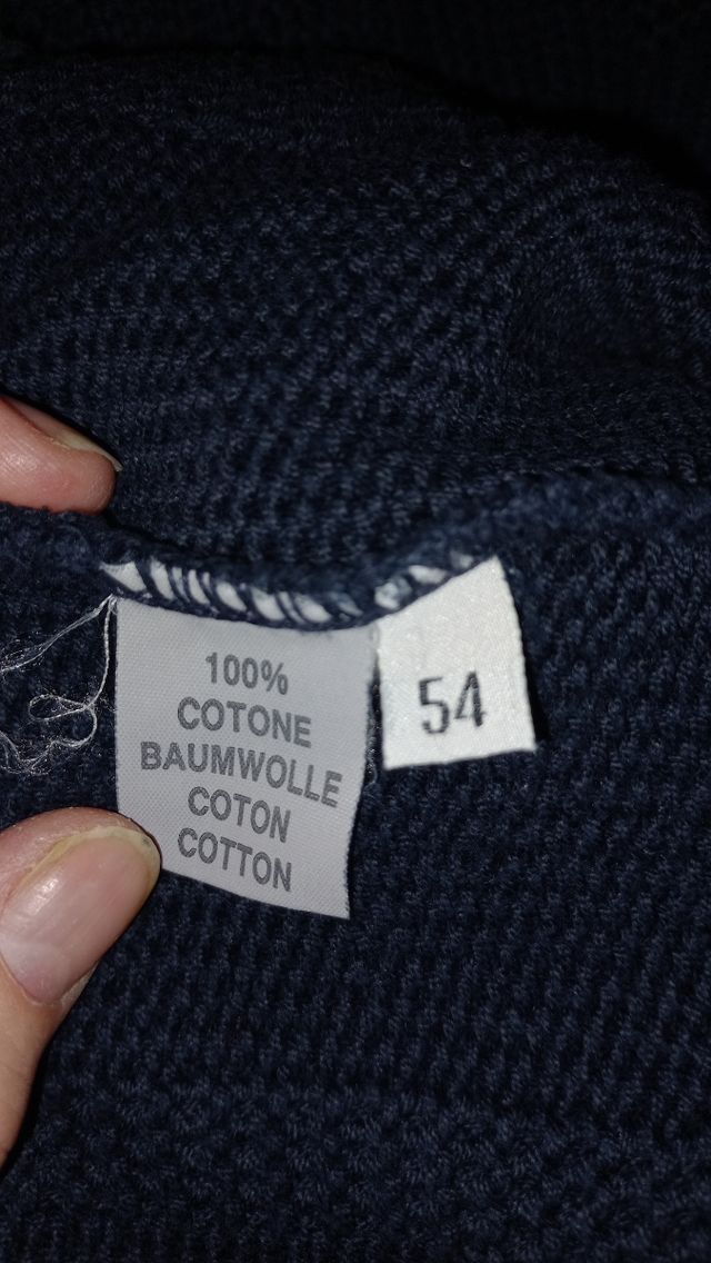 pullover uomo puro cotone