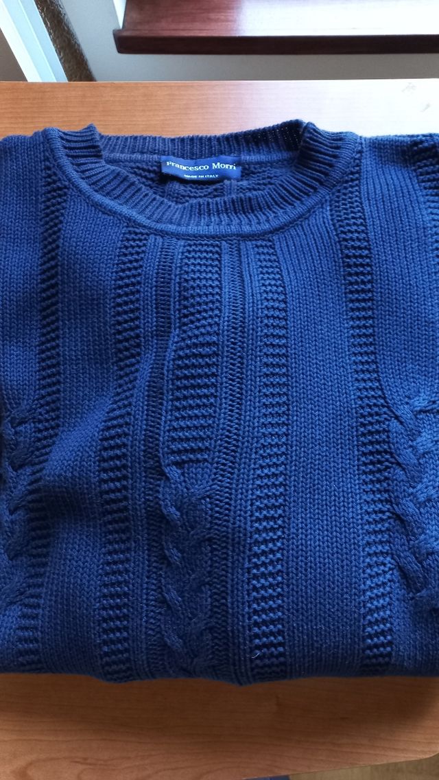 pullover uomo puro cotone