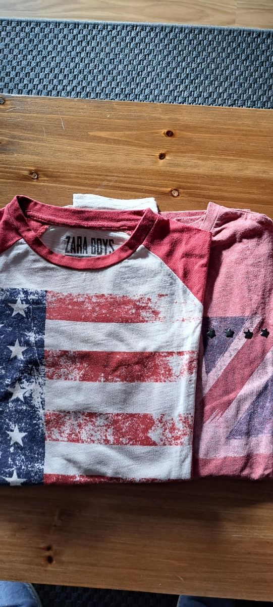 camisetas Zara niño manga larga talla 10