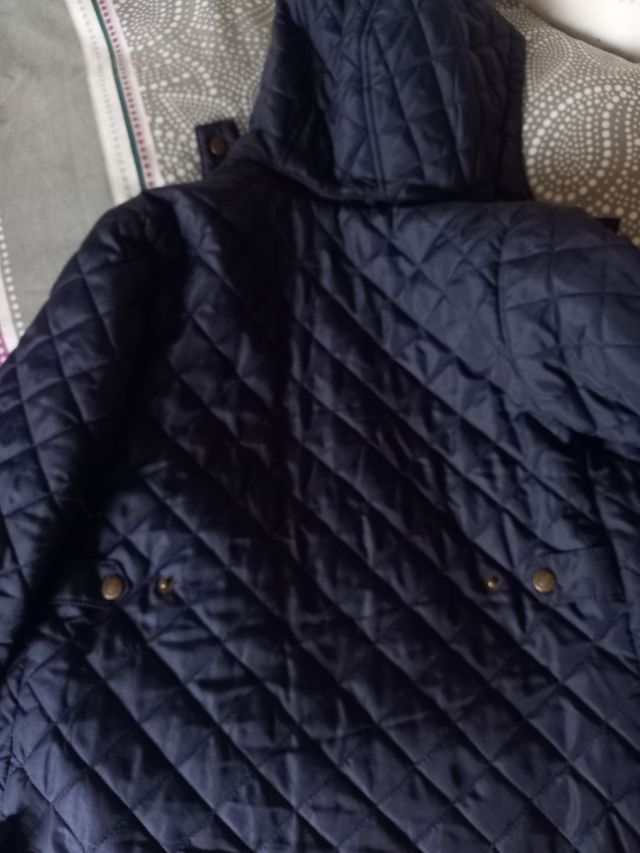 Parka azul marino Gocco talla 7-8