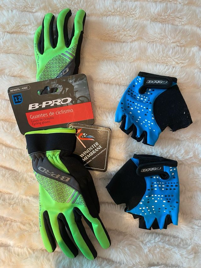 Guantes de bici B-PRO (12 años)