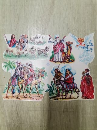 Lámina de cromos troquelados noruega Saga