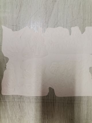 Lámina de cromos troquelados noruega Saga