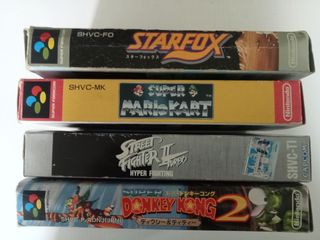 4 juegos Super famicom  
