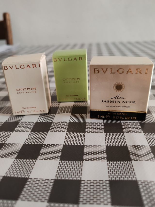 Miniaturas de perfume Bulgari