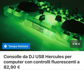 consolle Dj Hercules Fluo