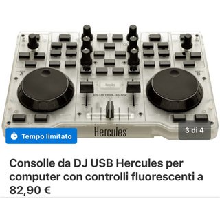 consolle Dj Hercules Fluo