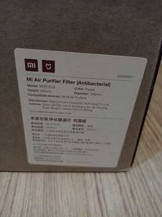 Purificador de aire y filtros