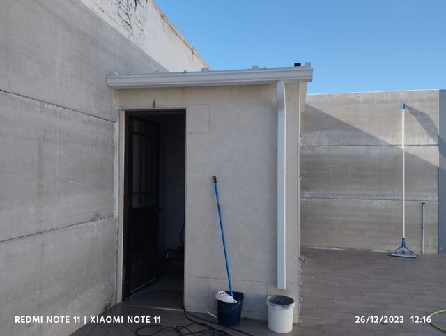 Instalaciones de canalones de aluminio