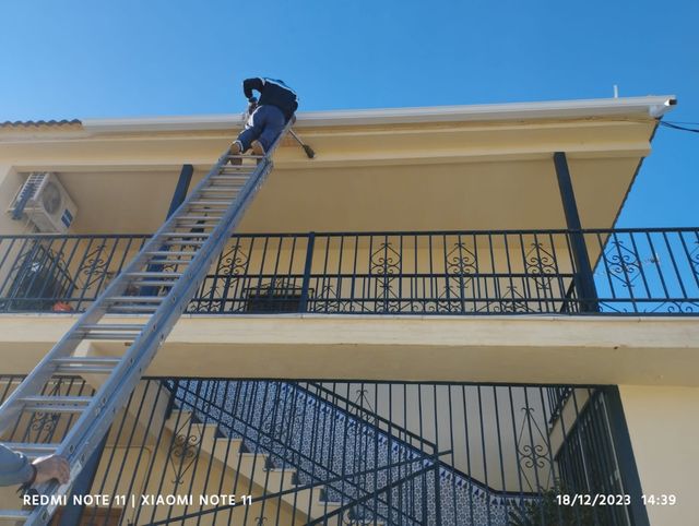 Instalaciones de canalones de aluminio