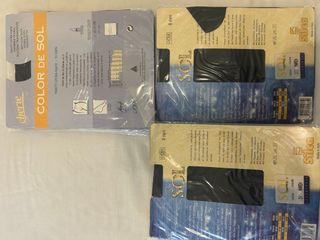 Lote 6  pantys finos Negro-azulado