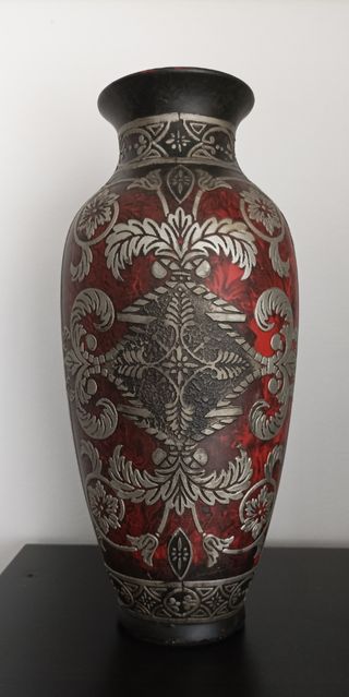 Jarrón decorativo Vintage (años 80's )⚱️Como nuevo