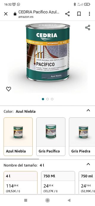 Pintura lasur para madera