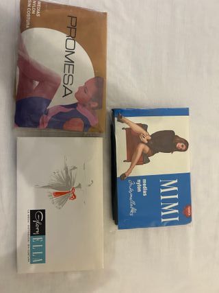 Lote 4 Medias para liguero híper Vintage