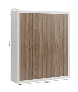 Dormitorio modelo nórdico completo