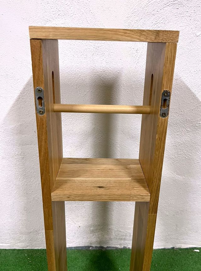 Porta rollos de baño, natural. Relaxdays