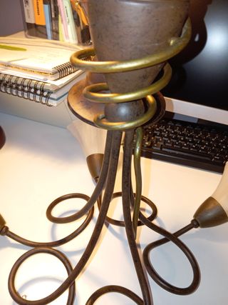 Lampara salón hierro forjado