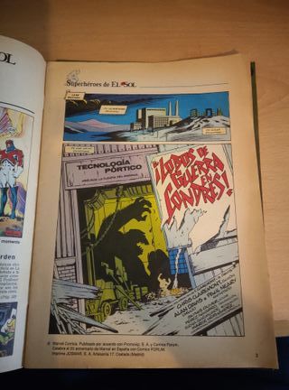 EXCALIBUR Num 1 y 3. LOS COMICS DE EL SOL, Marvel