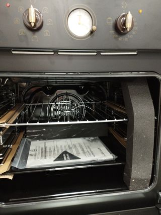 Horno 7 funciones estilo rústico Negro