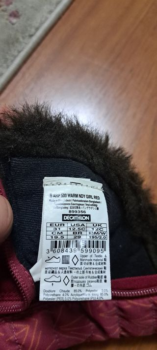 Botas de nieve niña 