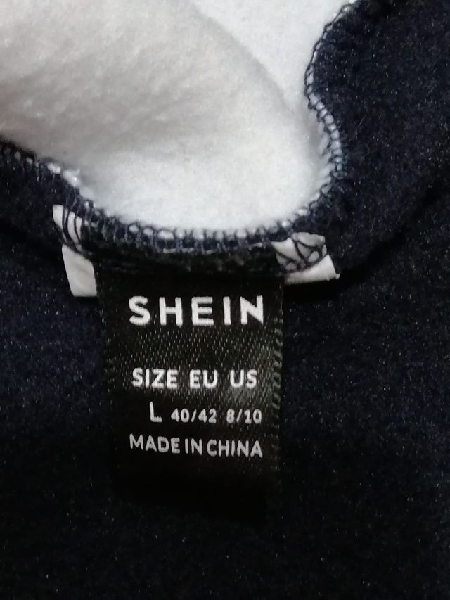 Abito in felpa bicolore Shein