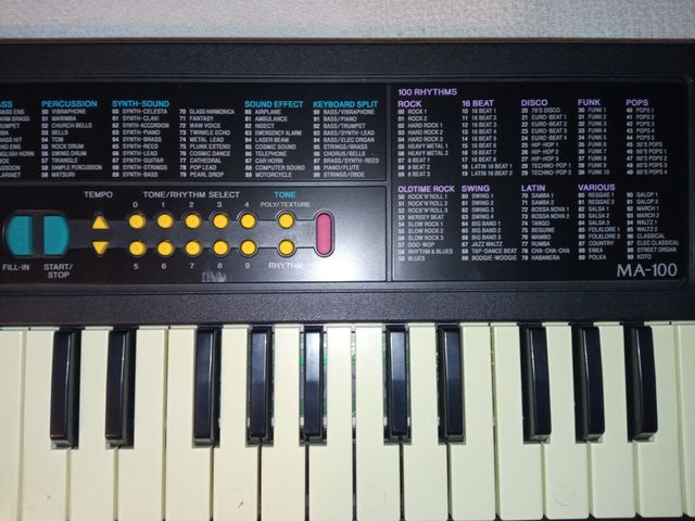 Teclado Piano Órgano Casio MA 100