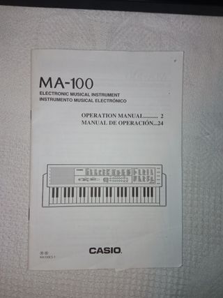 Teclado Piano Órgano Casio MA 100