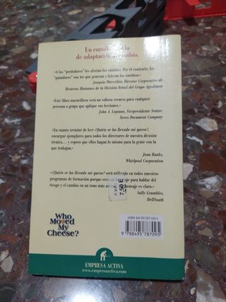 Quien se ha llevado mi queso libro 