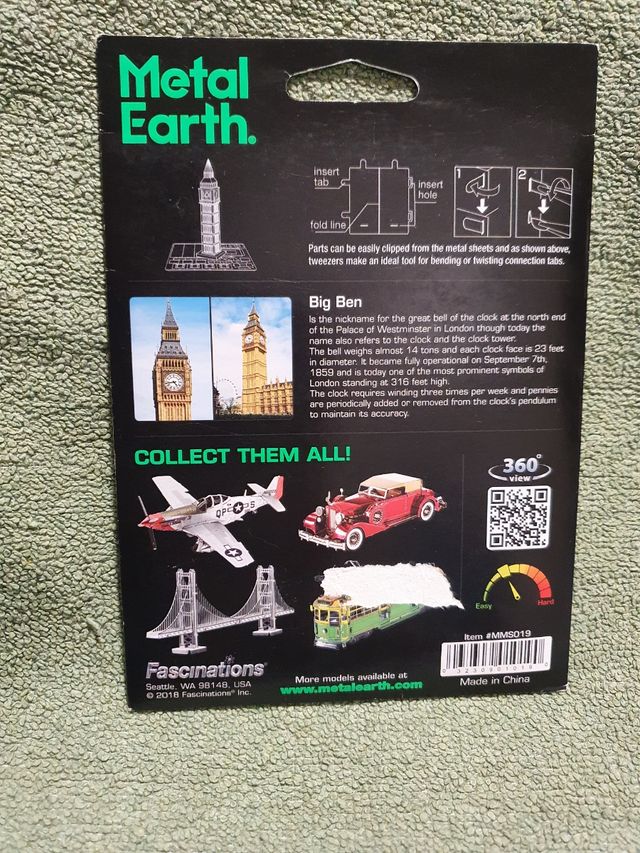 Maqueta de metal Big Ben