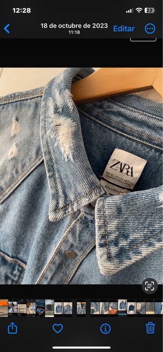 chaqueta tejana zara