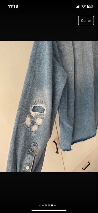 chaqueta tejana zara