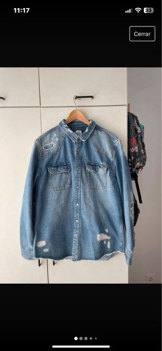 chaqueta tejana zara