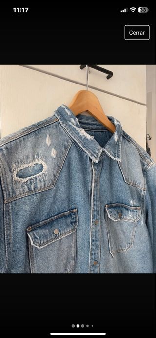 chaqueta tejana zara