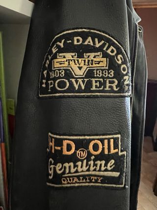 giubbotto pelle  harley davidson vintage tg L