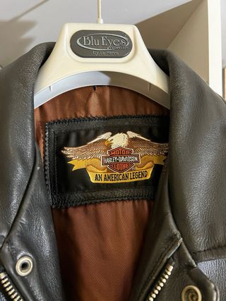 giubbotto pelle  harley davidson vintage tg L
