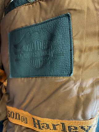 giubbotto pelle  harley davidson vintage tg L