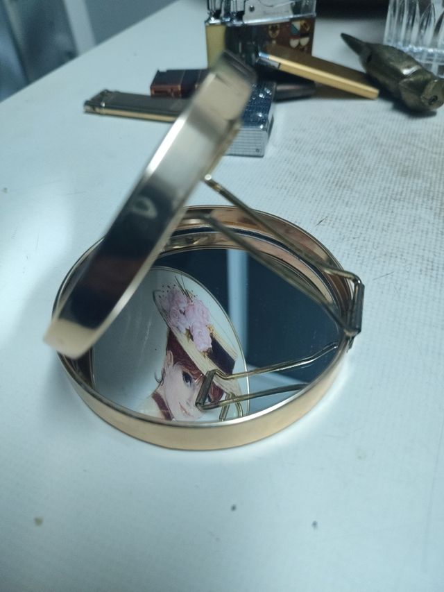 Espejo doble de bolsillo