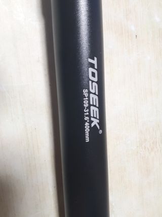 tija de sillín para bicicleta 400mm 31.6mm