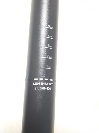 tija de sillín para bicicleta 400mm 31.6mm