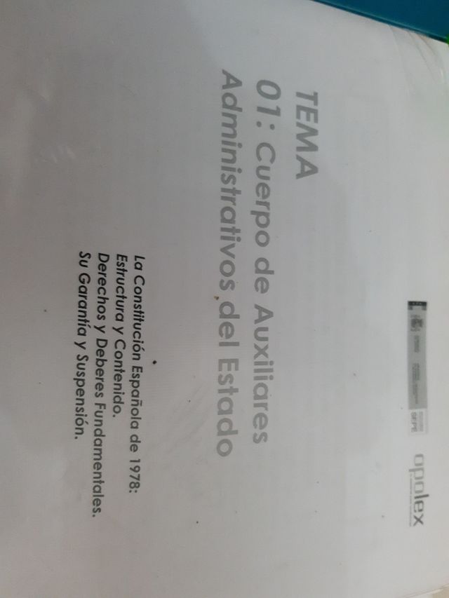 Temario auxiliar administrativo