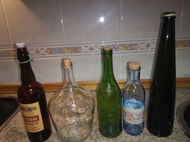 Botellas de vidrio