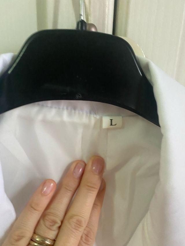 giacca bianca con frange