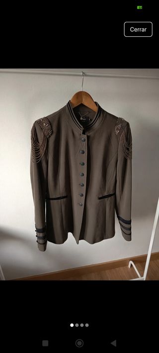 Chaqueta verde militar